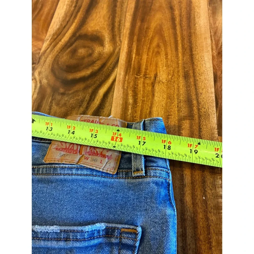 Levis 502 Regular Taper Jeans Mens 36x34 Blue Denim‎ All Seasons Tech 29507-0888
